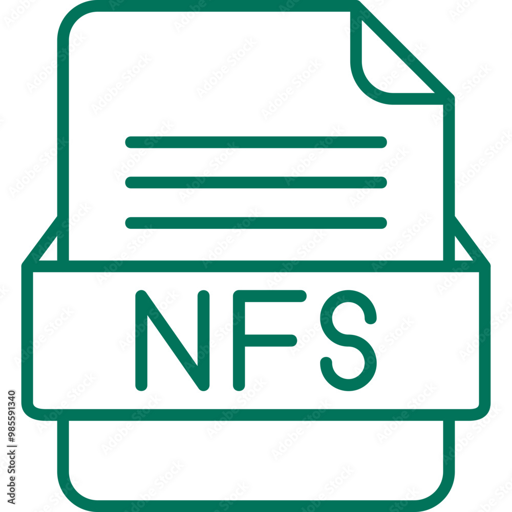NFS File Format Vector Icon Design NFS File Format Vector Icon Design