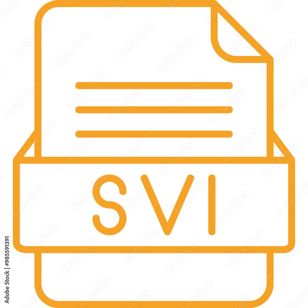 SVI File Format Vector Icon Design SVI File Format Vector Icon Design