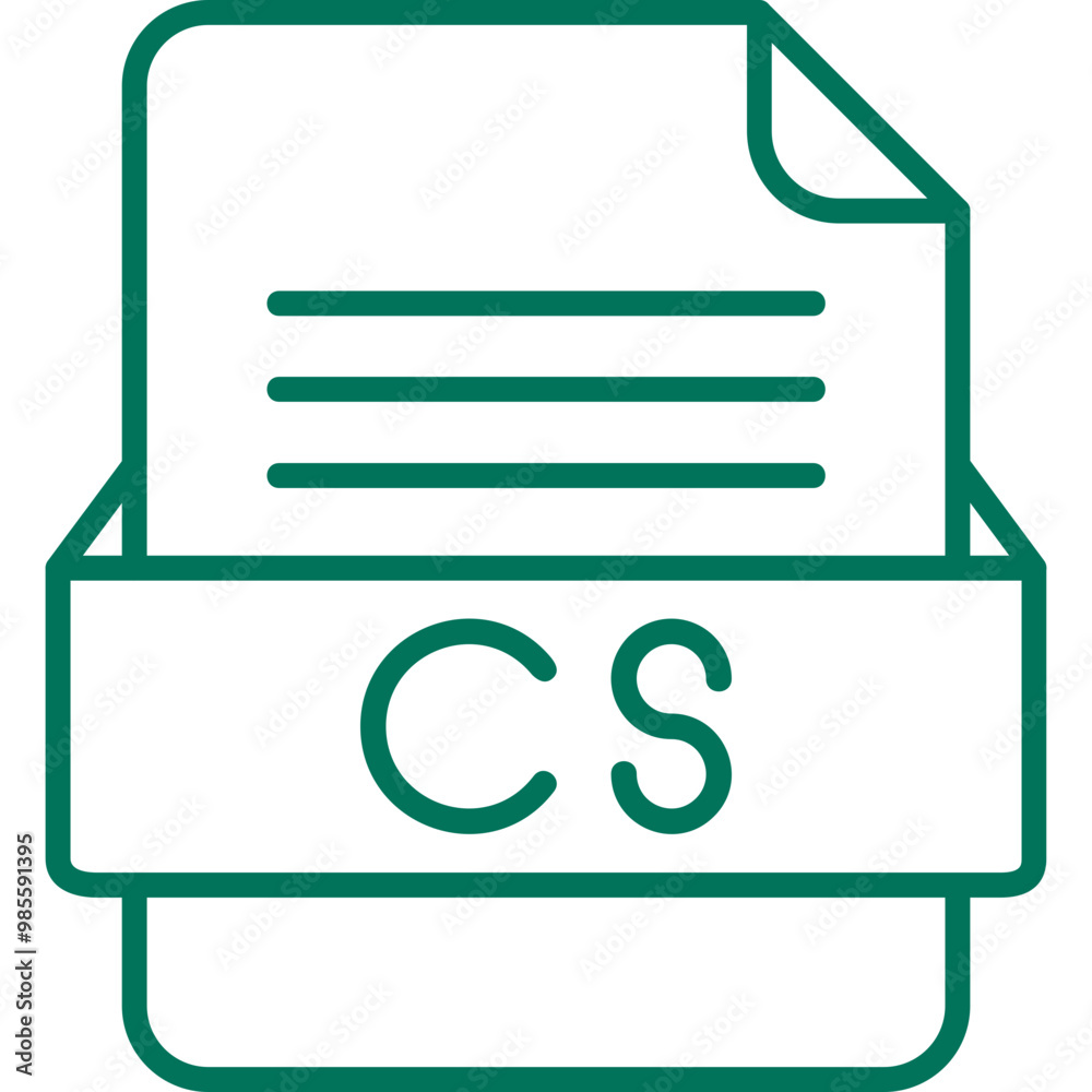 CS File Format Vector Icon Design CS File Format Vector Icon Design