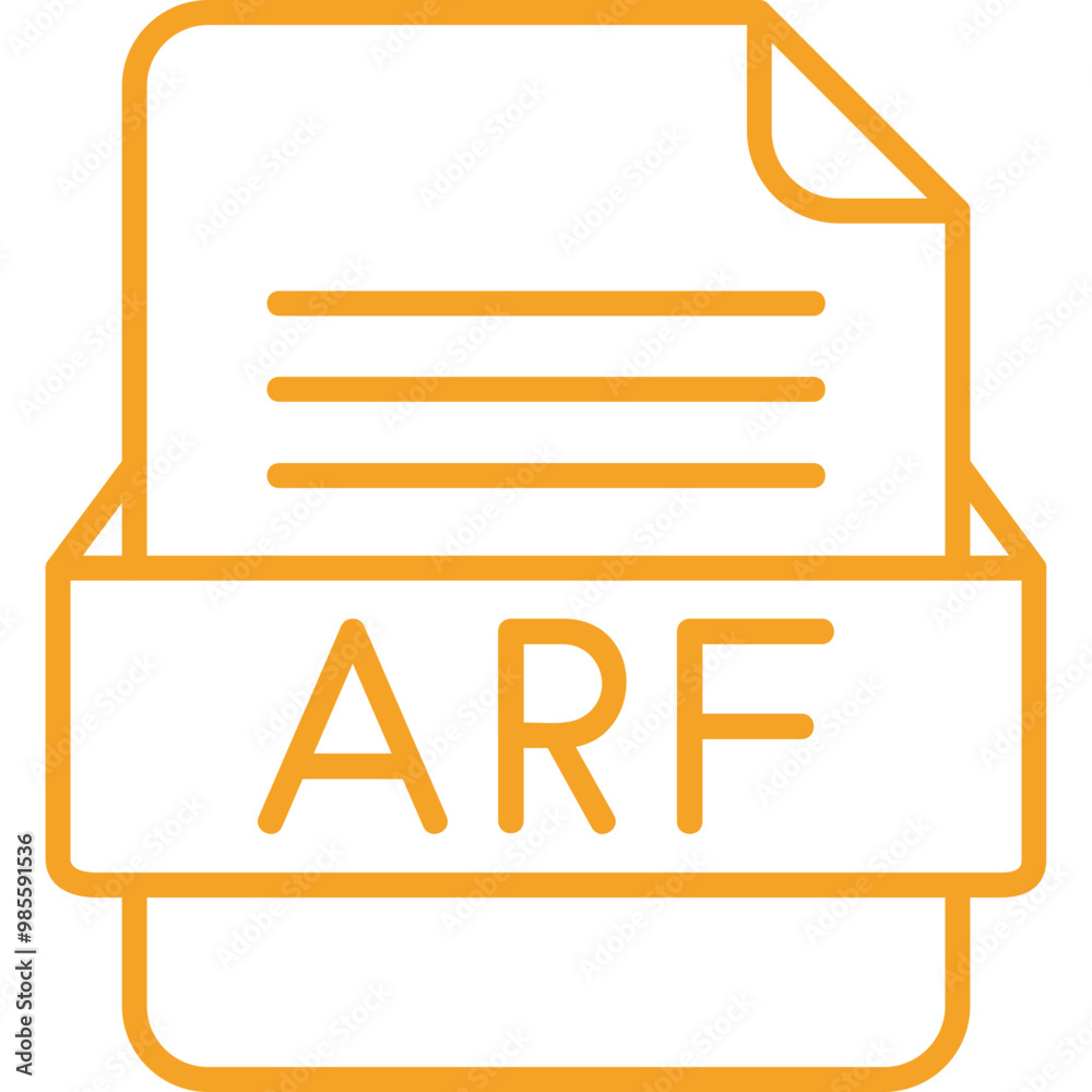 ARF File Format Vector Icon Design ARF File Format Vector Icon Design