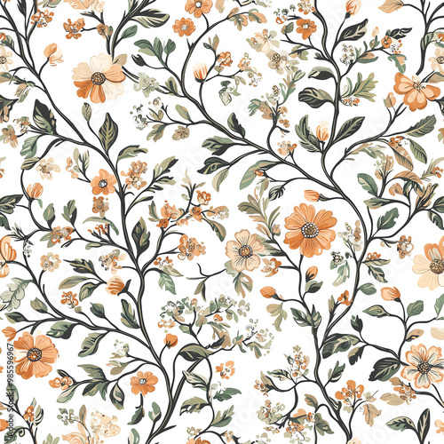 Watercolor Autumn Fall Halloween Digital Paper background 