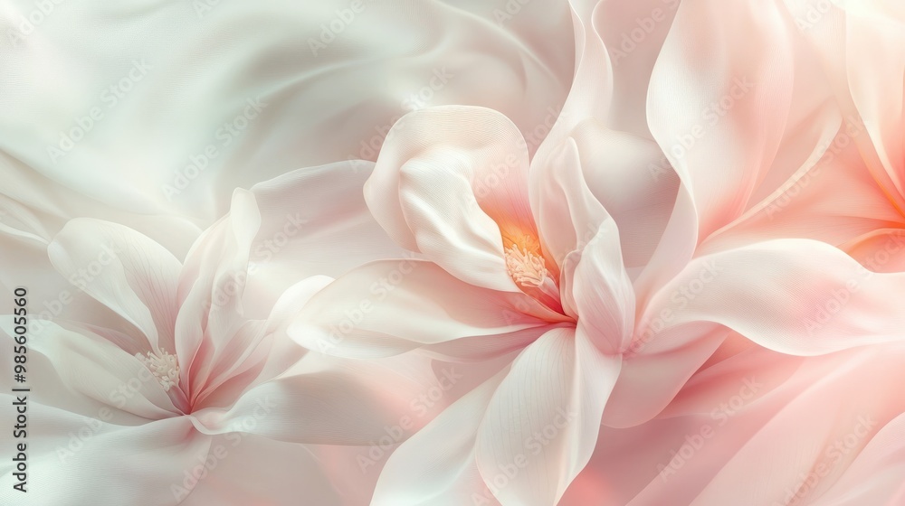 light soft floral abstract background