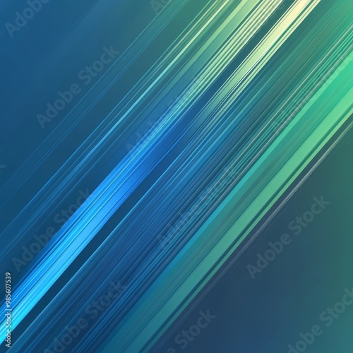 Stunning blue and green Lines with Vector Style Background for Business Reports,picture leave a part white space ,A Professional and Modern Visual. Showcasing Cleanliness and Precision.