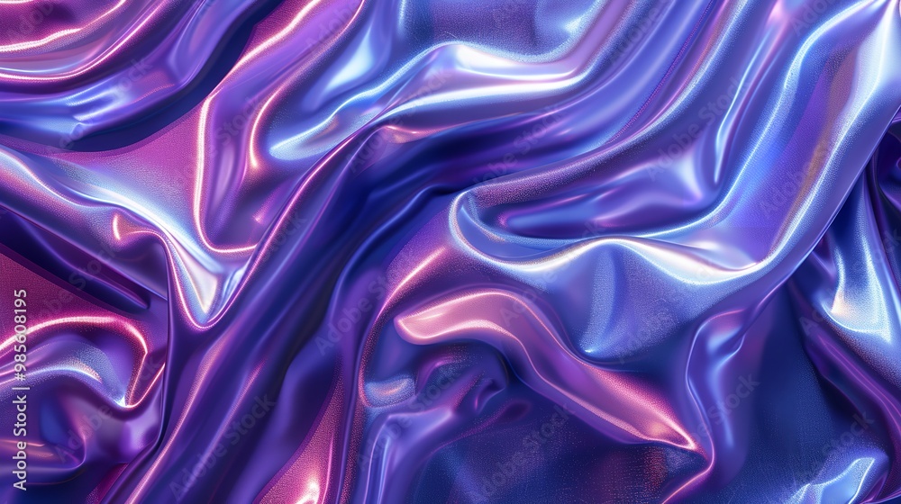Obraz premium Purple Blue Plastic Shiny Background Latex Glossy Texture
