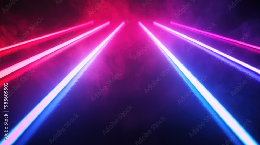 Neon Lights in Smoke.