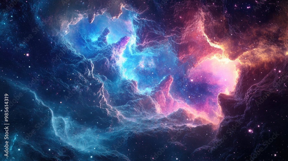 A glowing abstract space journey through the stars, with surreal landscapes and celestial bodies, perfect for a sci-fi theme. A glowing abstract space journey through the stars, with surreal landscapes and celestial bodies, perfect for a sci-fi theme.