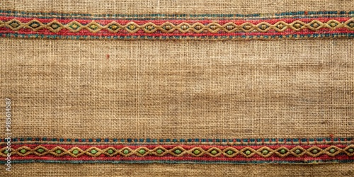 Traditional hessian fabric from hilltribe village in Thailand