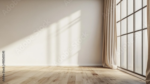 Wallpaper Mural Sunlight Streaming Through Window in Minimalist Room Torontodigital.ca