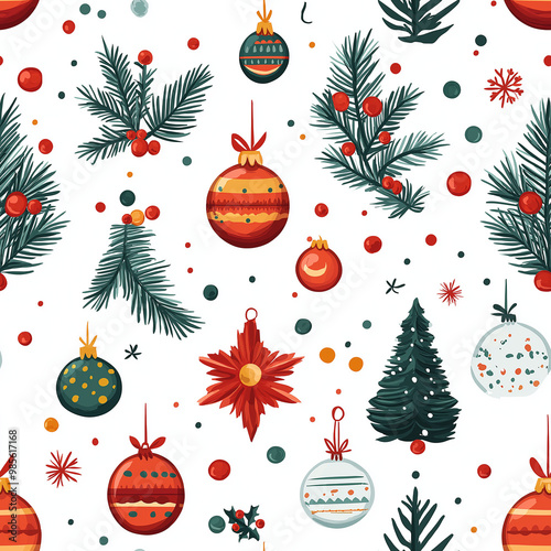 Christmas theme pattern, background