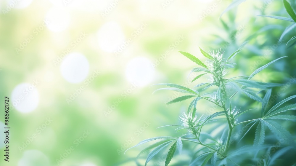 A close up of a plant with a green background
