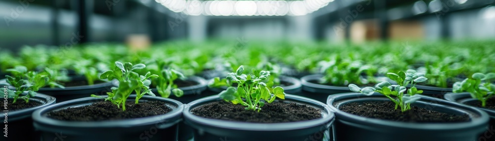 Advanced soil sensors tracking nutrient levels in a controlled indoor farm, precision agriculture Advanced soil sensors tracking nutrient levels in a controlled indoor farm, precision agriculture