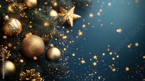 Luxury christmas background with copyspace for your text,design. Christmas concept. Generative AI. transparent background
