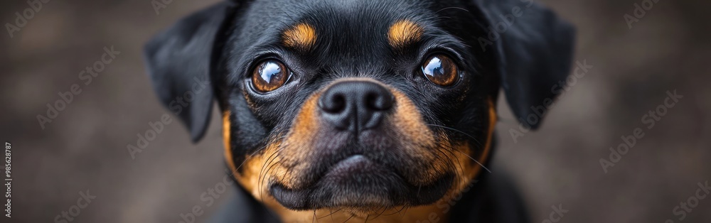 A focused dog participates in a training session, showcasing engagement and readiness to learn A focused dog participates in a training session, showcasing engagement and readiness to learn