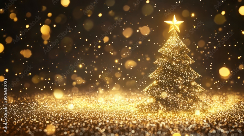 Sparkling Christmas: Glittering Effect for a Luxurious Shining Background Sparkling Christmas: Glittering Effect for a Luxurious Shining Background