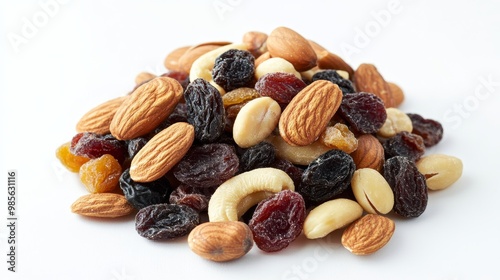 Trail Mix with Almonds, Raisins, Cashews and Peanuts.