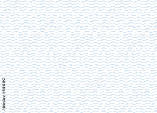 Seamless pattern with doodle waves
