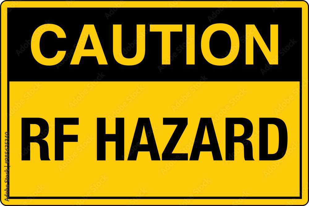 Fototapeta premium OSHA Safety Sign Marking Labe...