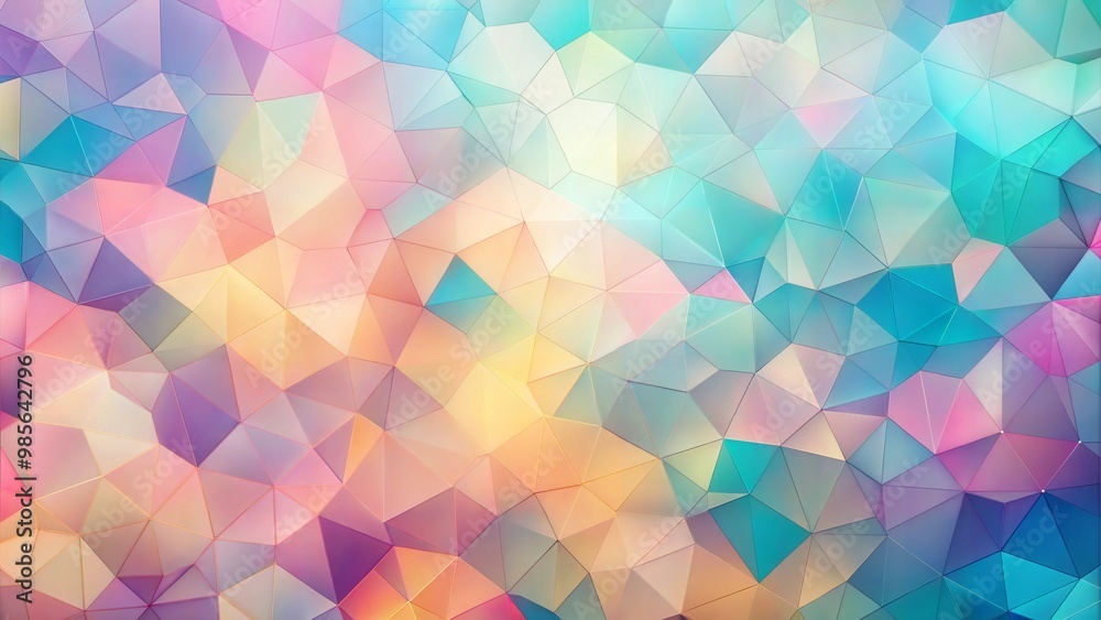 Geometric mosaic pattern in vibrant pastel hues. Geometric mosaic pattern in vibrant pastel hues.