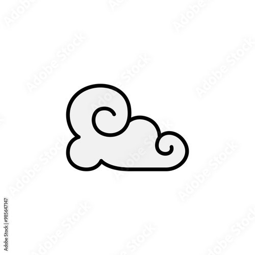 Abstract Cloud , Chinese Cloud , Curl cloud ,Decoration cloud, cloud icon