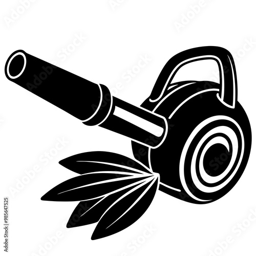 Electric or Gas-Powered Leaf Blower Vector Illustration - SVG & Cricut Files for Graphic Design and T-Shirt Graphics