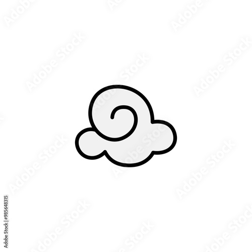 Abstract Cloud , Chinese Cloud , Curl cloud ,Decoration cloud, cloud icon