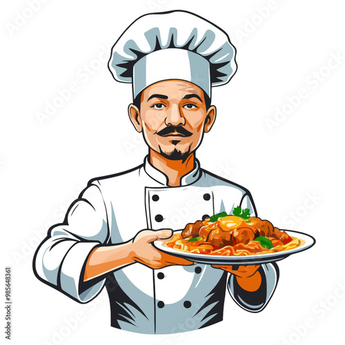 Chef, culinary artist, food and cooking inspiration, PNG 