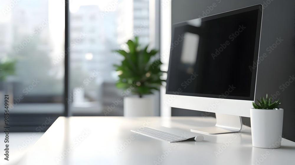 Sleek and Sophisticated Office Background for Professional Productivity Sleek and Sophisticated Office Background for Professional Productivity