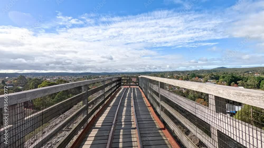 Walkway Overlooking Ballarat Scenery Walkway Overlooking Ballarat Scenery