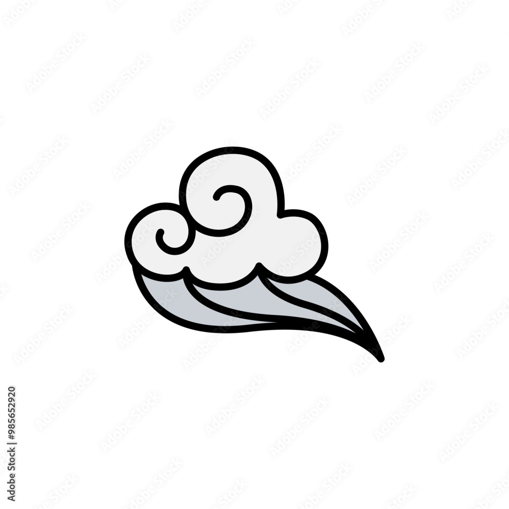 Abstract Cloud , Chinese Cloud , Curl cloud ,Decoration cloud, cloud icon Abstract Cloud , Chinese Cloud , Curl cloud ,Decoration cloud, cloud icon