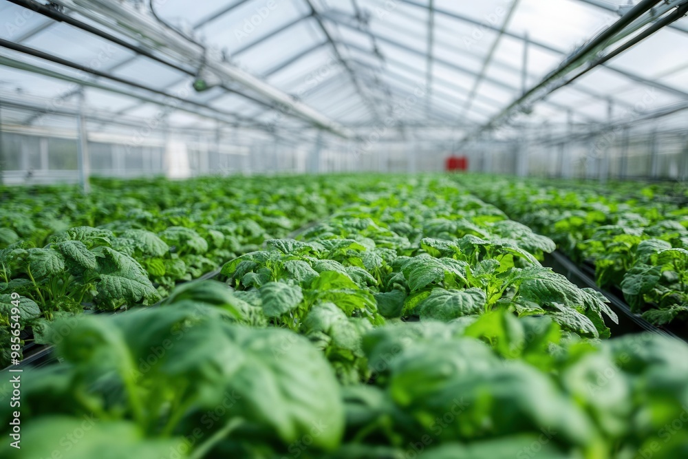 Climate-controlled greenhouse with smart humidity sensors ensuring ideal growing conditions, advanced sustainable farming Climate-controlled greenhouse with smart humidity sensors ensuring ideal growing conditions, advanced sustainable farming