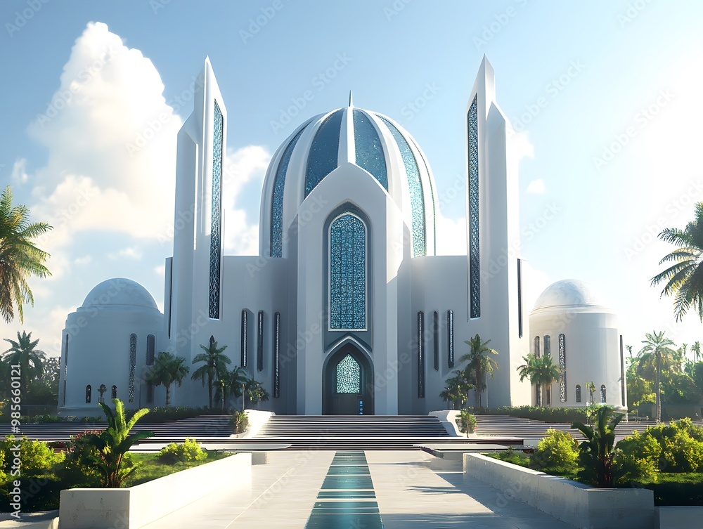 Obraz premium Modern Mosque Architecture