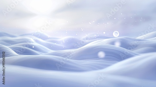 Winter wallpaper with soft periwinkle to white gradient and snowdrift patterns