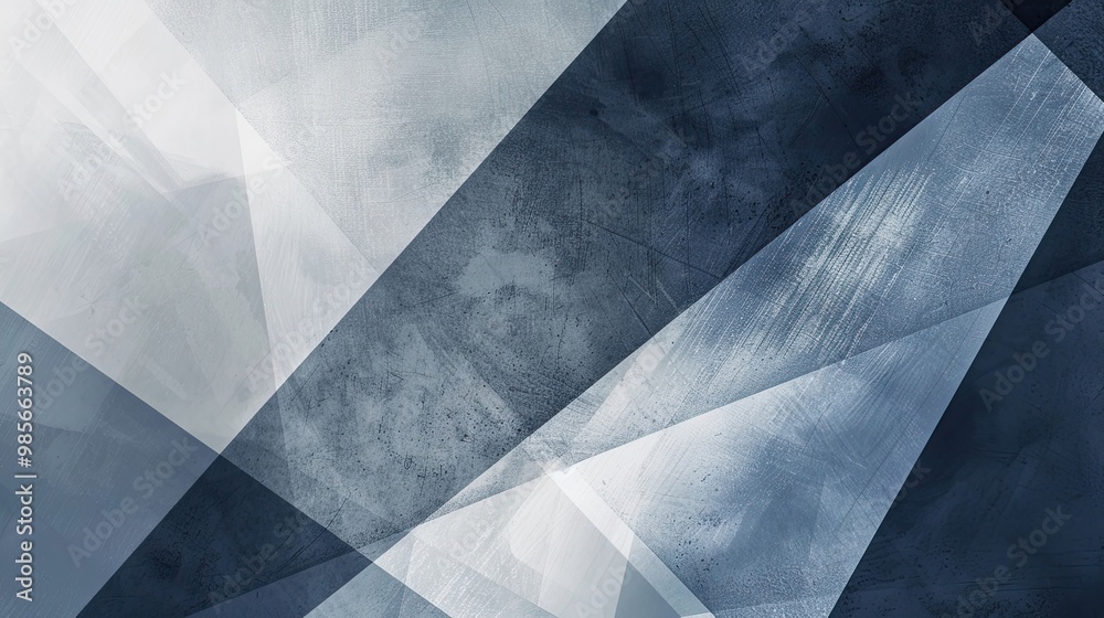 Grey to deep navy winter wallpaper with angular shapes and frosted glass-like textures Grey to deep navy winter wallpaper with angular shapes and frosted glass-like textures