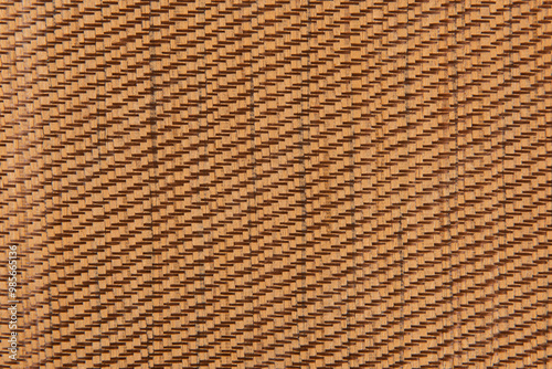 texture of brown bamboo woven mat background.