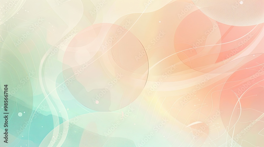 Blush pink and light turquoise rounded shapes create a soothing summer wallpaper backdrop Blush pink and light turquoise rounded shapes create a soothing summer wallpaper backdrop