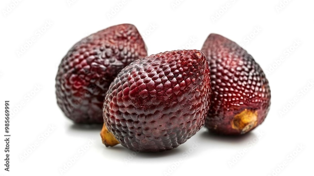 Fresh Ripe Salak Fruit Isolated on White Background Fresh Ripe Salak Fruit Isolated on White Background