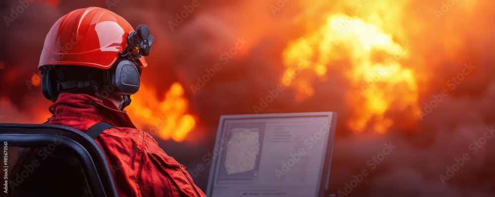 Emergency Command Center With Responders Coordinating Rescue Efforts