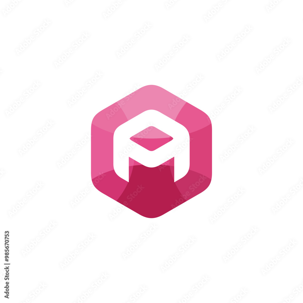 Letter A Hexagon Logo design vector template Letter A Hexagon Logo design vector template