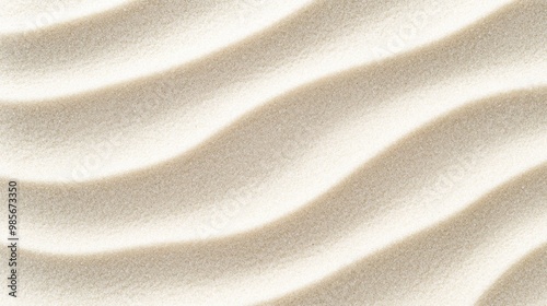 Close-up of white sand with a wavy texture and light shining through.