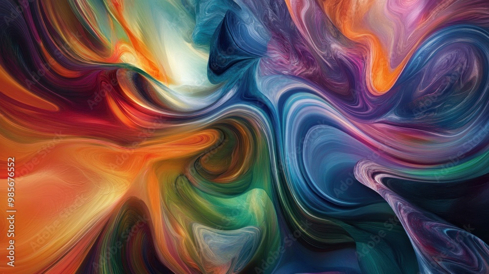 Abstract Swirling Colors Abstract Swirling Colors