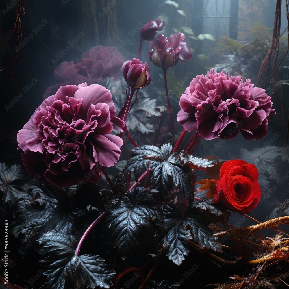 A Photorealistic Gloomy Fantasy Character with Dark and Eerie Atmosphere A Photorealistic Gloomy Fantasy Character with Dark and Eerie Atmosphere