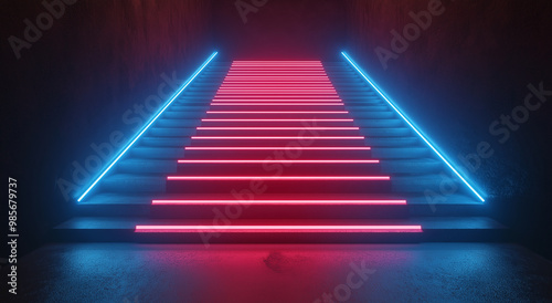 background of colorful stairs