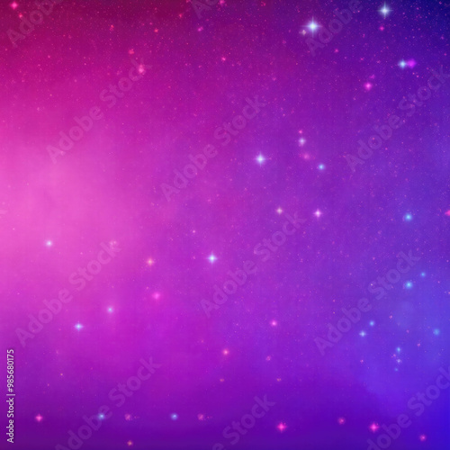 Glittering Red, Blue, and Purple Sparkling Gradient Fantasy Abstract Background