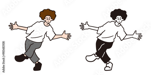 ポーズをとる男性ダンサー 1