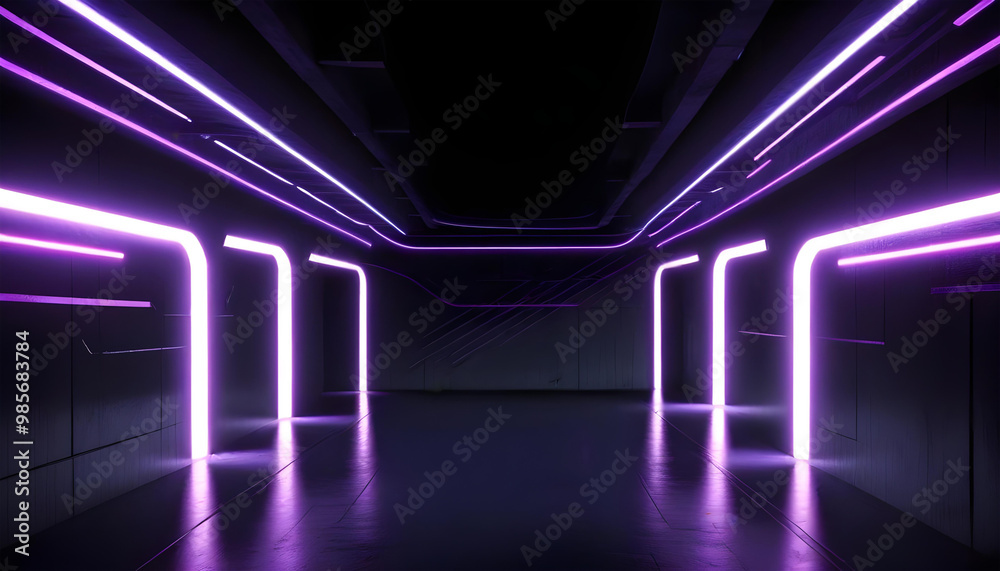 futuristic neon gamer corridor glowing lines background futuristic neon gamer corridor glowing lines background