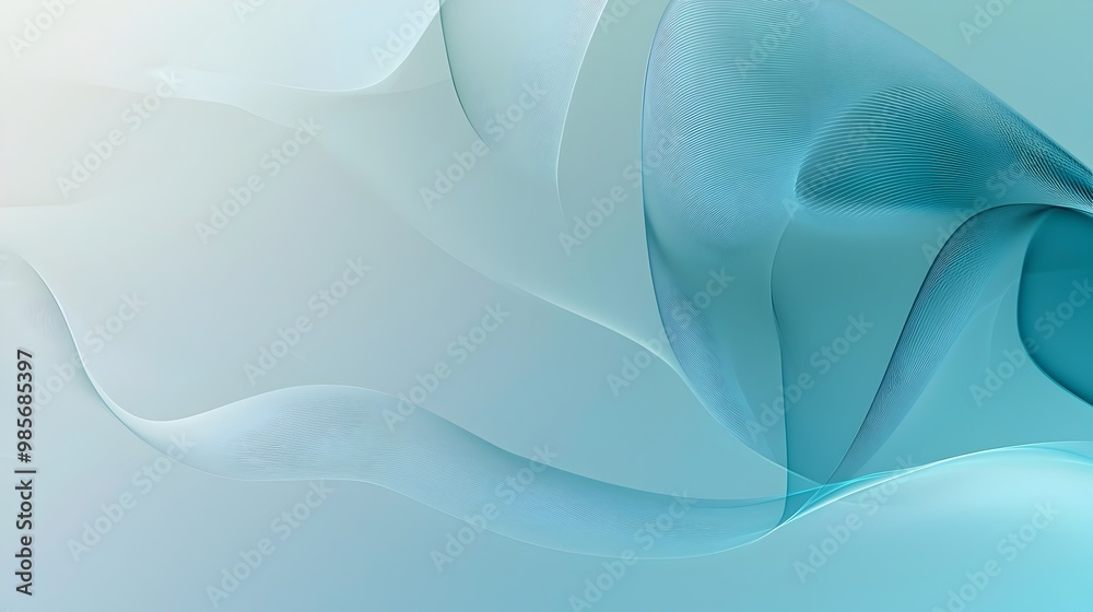 Obraz premium Subtle Abstract Business Shapes with Gradient Backdrop for Large Copy Space