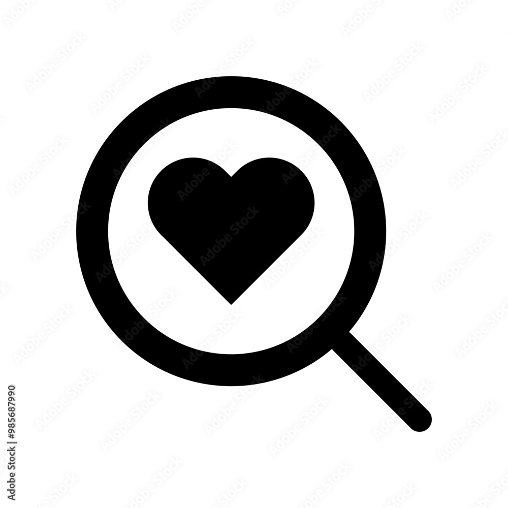 Magnifying icon template Magnifying icon template