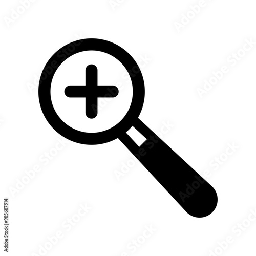 Magnifying icon template