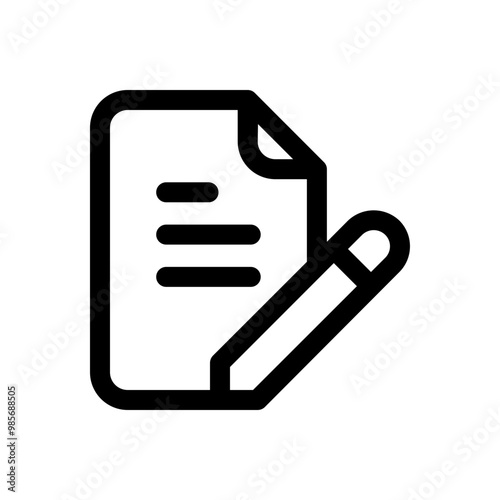 Edit file icon, note, sign up icon vector illustration.