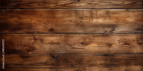 Rustic Brown Wood Texture Background Wooden Plank Wall